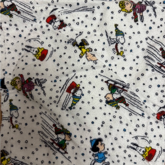 Peanuts; Snoopy and Friends Flannel Women’s PJ Set - Picture 5 of 7